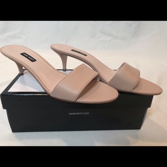 Nine West Shoes - NUDE NINE WEST KITTEN HEEL